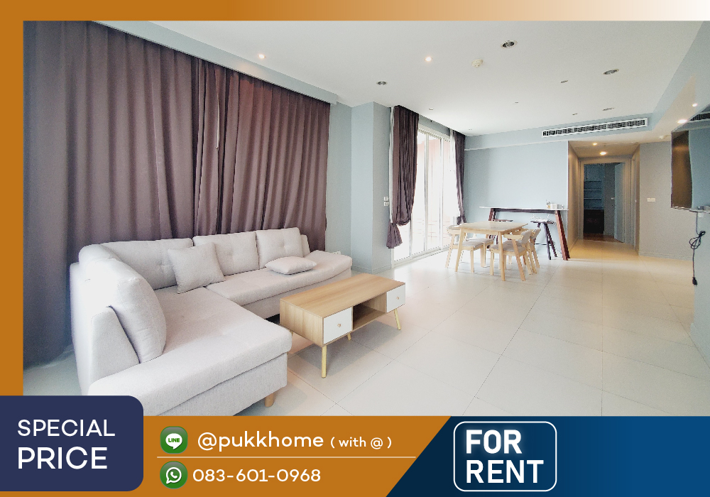 For RentCondoWitthayu, Chidlom, Langsuan, Ploenchit : For rent Manhattan Chidlom / 3 Bedroom . 120 sq.m.📞 Line : @pukkhome (with @)