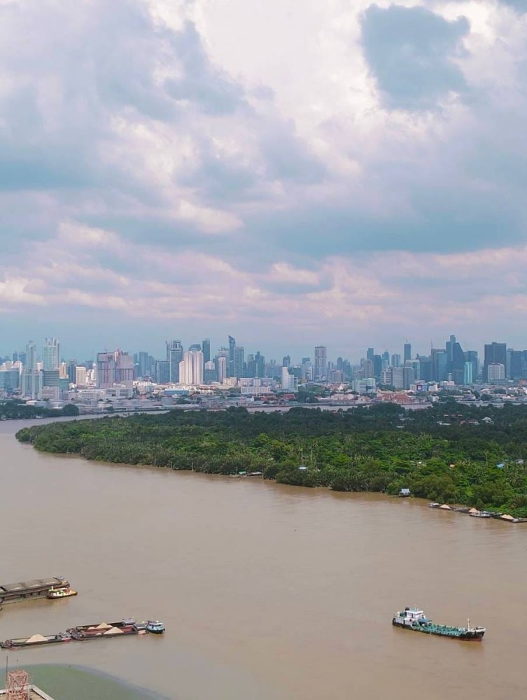 For SaleCondoRama3 (Riverside),Satupadit : Property code Bh0387 Supalai Prima Riva, room size 59 sq m., 1 bedroom, 1 bathroom, 32nd floor