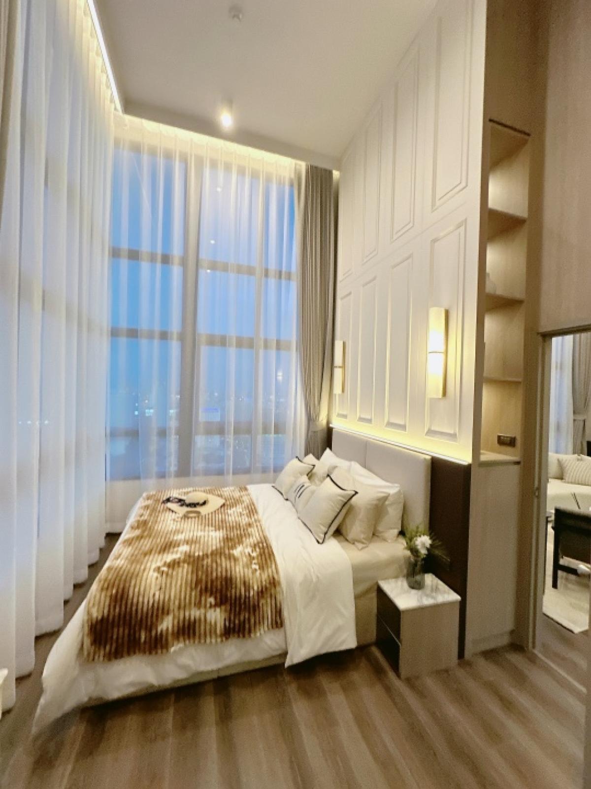 For SaleCondoRama9, Petchburi, RCA : 𝙄𝘿𝙀𝙊 𝙍𝘼𝙈𝘼𝟗-𝘼𝙎𝙊𝙆𝙀 New 2-storey room, free down payment 0 baht, easy installment 16,000/month, free of all expenses, take care of all loan matters for free.