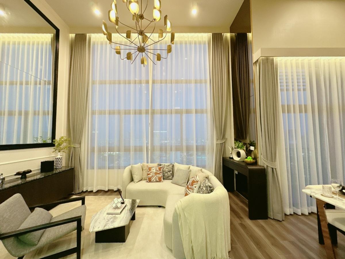 For SaleCondoRama9, Petchburi, RCA : 𝙄𝘿𝙀𝙊 𝙍𝘼𝙈𝘼𝟗-𝘼𝙎𝙊𝙆𝙀 New 2-storey room, free down payment 0 baht, easy installment 16,000/month, free of all expenses, take care of all loan matters for free.