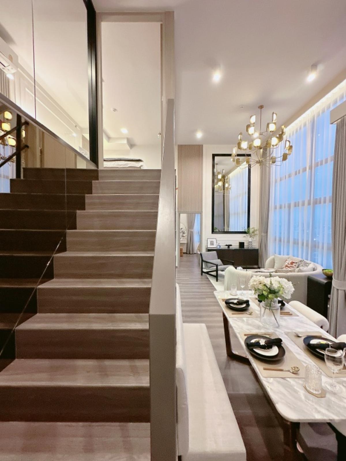 For SaleCondoRama9, Petchburi, RCA : 𝙄𝘿𝙀𝙊 𝙍𝘼𝙈𝘼𝟗-𝘼𝙎𝙊𝙆𝙀 New 2-storey room, free down payment 0 baht, easy installment 16,000/month, free of all expenses, take care of all loan matters for free.