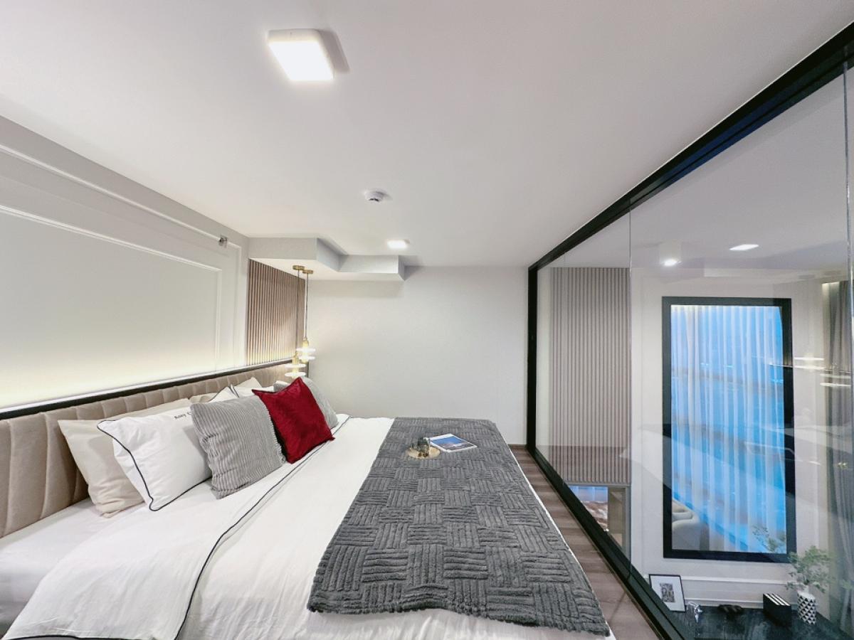 For SaleCondoRama9, Petchburi, RCA : 𝙄𝘿𝙀𝙊 𝙍𝘼𝙈𝘼𝟗-𝘼𝙎𝙊𝙆𝙀 New 2-storey room, free down payment 0 baht, easy installment 16,000/month, free of all expenses, take care of all loan matters for free.