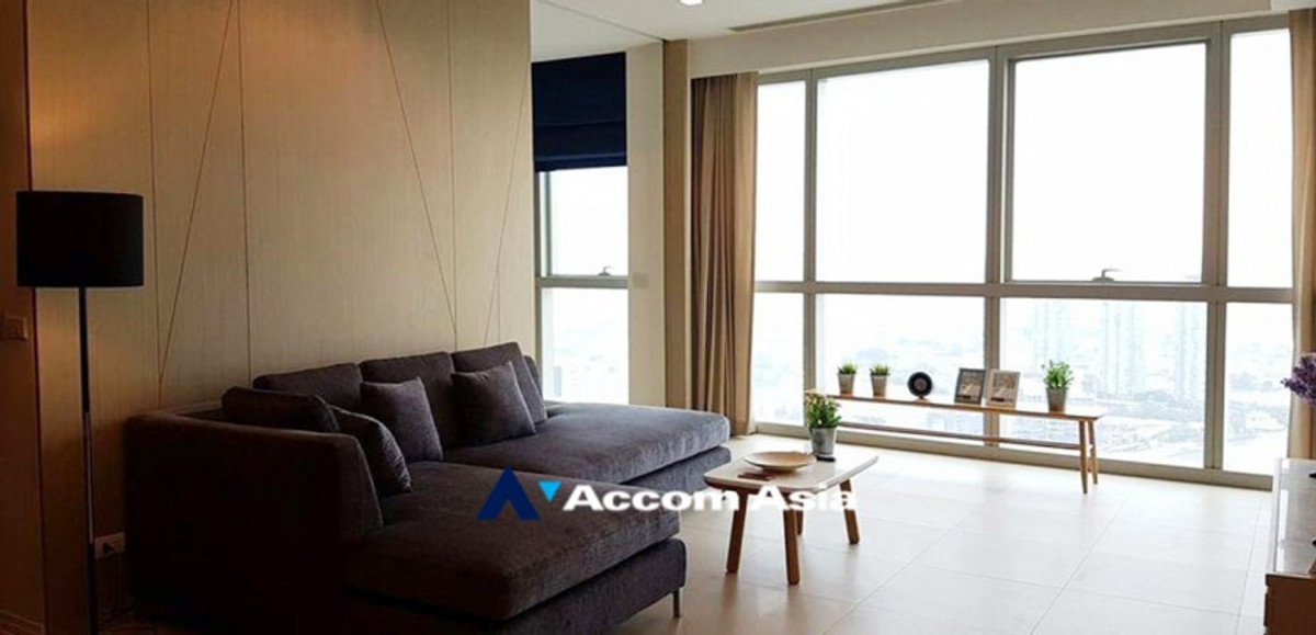 ให้เช่าคอนโดวงเวียนใหญ่ เจริญนคร : 🔼AccomA🔽 2 Bedrooms Condominium for Rent in Charoen Nakhon, Bangkok near BTS Krung Thon Buri at The River Condominium (AA29391)