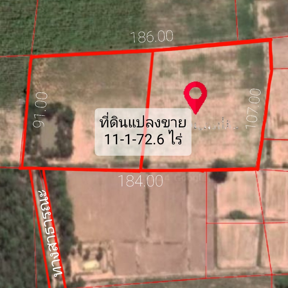 For SaleLandMaha Sarakham : Selling at a loss, land in Maha Sarakham, Na Chueak District