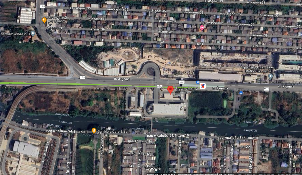 For SaleLandPathum Thani,Rangsit, Thammasat : Urgent sale!! Beautiful land, Lam Luk Ka Khlong 2, near BTS Khu Khot, suitable for a project.