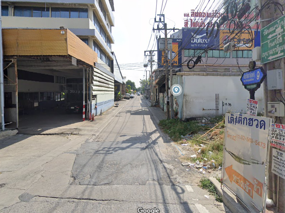 For SaleLandNonthaburi, Bang Yai, Bangbuathong : Vacant land 101 sq.w. Soi Ratchadaphisek 9 near MRT Nonthaburi Government Center and Nonthaburi Government Center