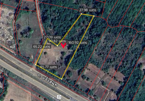 ขายที่ดินอุบลราชธานี : ขายที่ดิน 4 ไร่ 2 งาน 61 ตารางวา ติดถนนทางหลวงหมายเลข 23 (ถนนแจ้งสนิท) ตำบลหัวดอน อำเภอเขื่องใน จังหวัดอุบลราชธานี