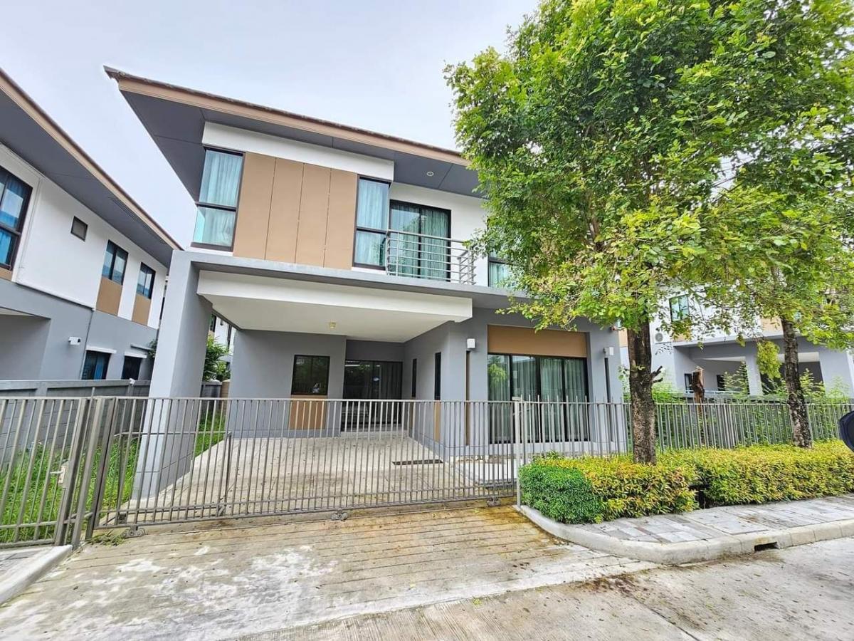 For RentHouseLadkrabang, Suwannaphum Airport : ⭐️🚩Beautiful house for rent, Lumpini, Suan Luang Rama 9, newly decorated, fully furnished, ready to move in, good location, convenient transportation, only 25 minutes to Thonglor, Phrom Phong (H24122)