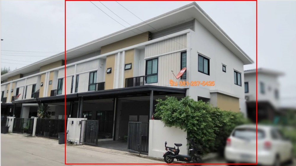 For SalePathum Thani,Rangsit, Thammasat : 2-storey townhouse, nice to live in, corner house, The Modish Ratchapruek - Kanchanaphisek, Pathum Thani
