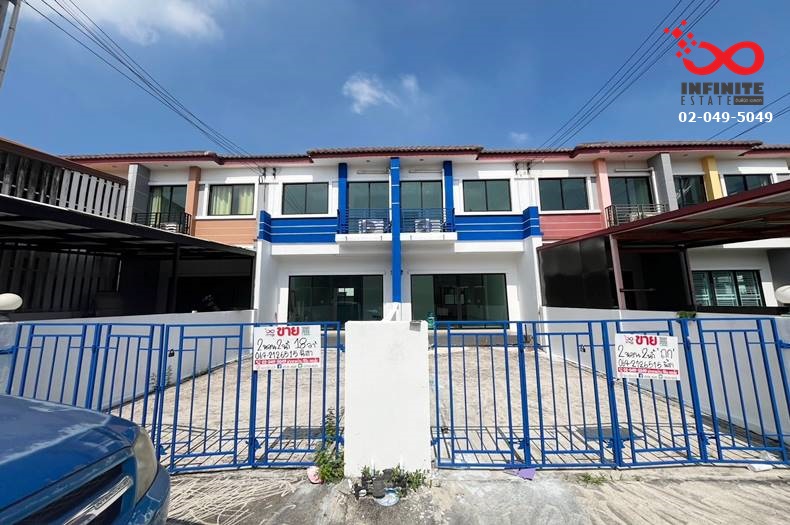 For SaleTownhomeChachoengsao : For sale and rent, 2-storey townhouse, 18 square wah, Suwinthawong Residence, Suwinthawong Road, Chachoengsao