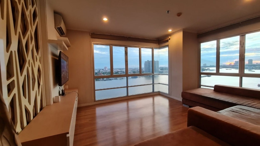 For SaleCondoRama3 (Riverside),Satupadit : S-LPRR122 Condo for sale, Lumpini Park Riverside Rama 3, 17th floor, Building A, river view, 104 sq m., 3 bedrooms, 2 bathrooms, 12.9 million, 064-959-8900