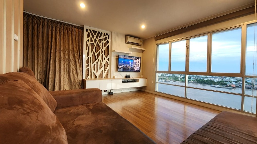 For SaleCondoRama3 (Riverside),Satupadit : S-LPRR122 Condo for sale, Lumpini Park Riverside Rama 3, 17th floor, Building A, river view, 104 sq m., 3 bedrooms, 2 bathrooms, 12.9 million, 064-959-8900
