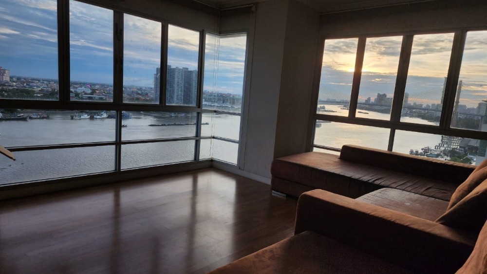 For SaleCondoRama3 (Riverside),Satupadit : S-LPRR122 Condo for sale, Lumpini Park Riverside Rama 3, 17th floor, Building A, river view, 104 sq m., 3 bedrooms, 2 bathrooms, 12.9 million, 064-959-8900