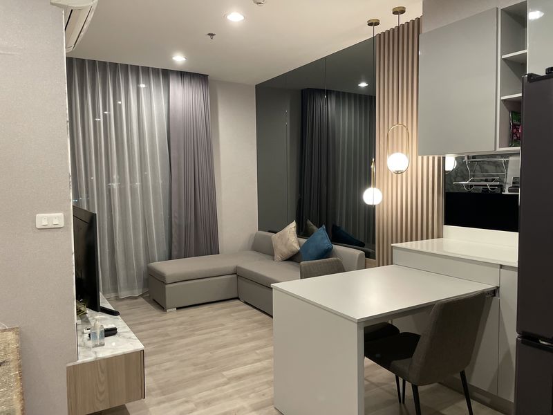 For SaleCondoBang Sue, Wong Sawang, Tao Pun : Cheap condo for sale, Niche Pride Tao Poon Interchange, next to the purple and blue MRT Tao Poon Station, just 30 meters, 2 bedrooms, 49 sq m., 21st floor, decorated, ready to move in. (Decoration added 400,000)