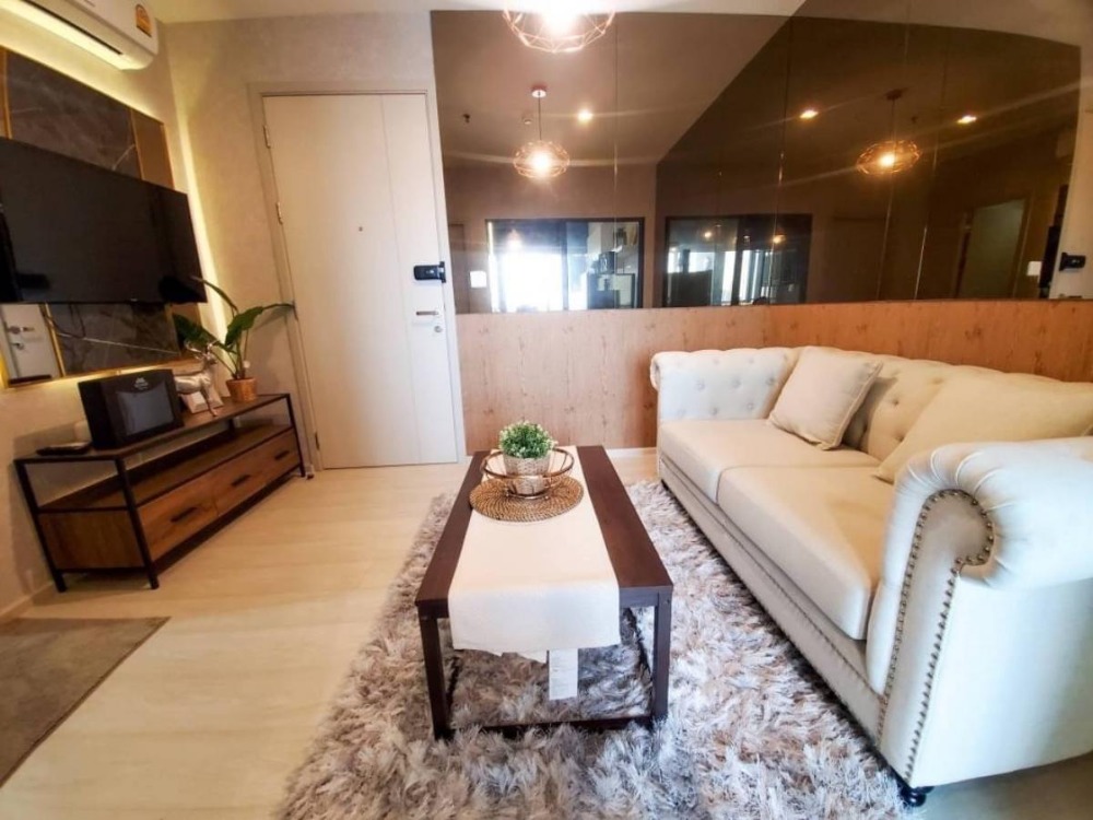 For RentCondoOnnut, Udomsuk : 👑 Life Sukhumvit 48 👑 1 bedroom, 1 bathroom, 35 sq m, 12th floor, beautifully decorated, complete with furniture and appliances.