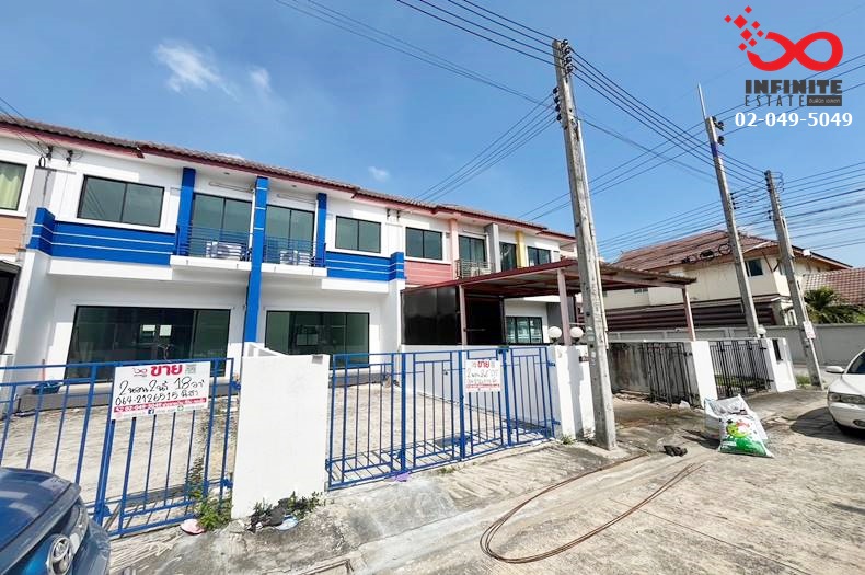 For SaleTownhomeChachoengsao : For sale and rent, 2-storey townhouse, area 18 square wah, Suwinthawong Residence, Suwinthawong Road