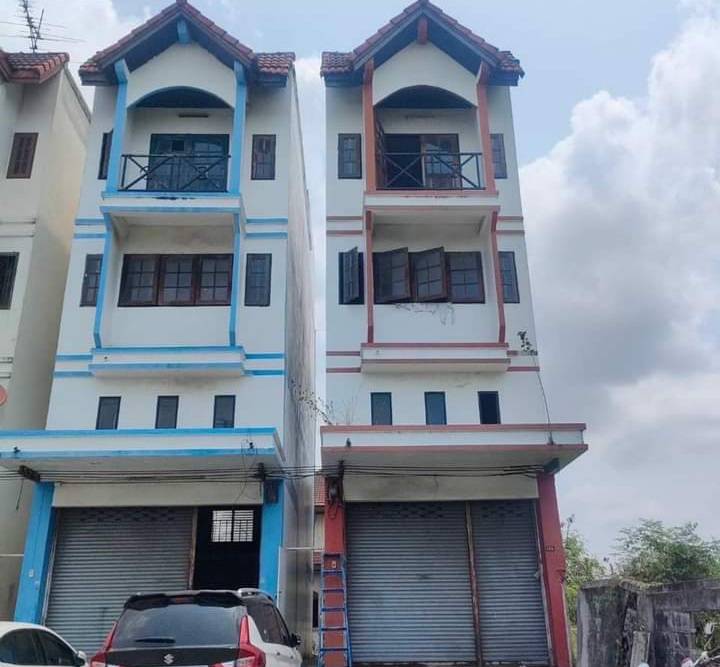 For SaleShop HouseMin Buri, Romklao : S-ORRK101 Commercial building for sale, Romklao Road 25/3, size 60 sq m, 3 and a half floors, usable area 240 sq m, 18 million 064-959-8900