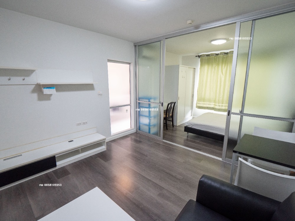 For RentCondoPathum Thani,Rangsit, Thammasat : Condo for rent, 30 sq m., Phase 1, Building D, 4th floor, good location, good view, swimming pool and beautiful garden view, east side, D-Condo Campus Resort Rangsit, near Thammasat University Rangsit, for rent, D-Condo Campus Resort Rangsit, room size 30