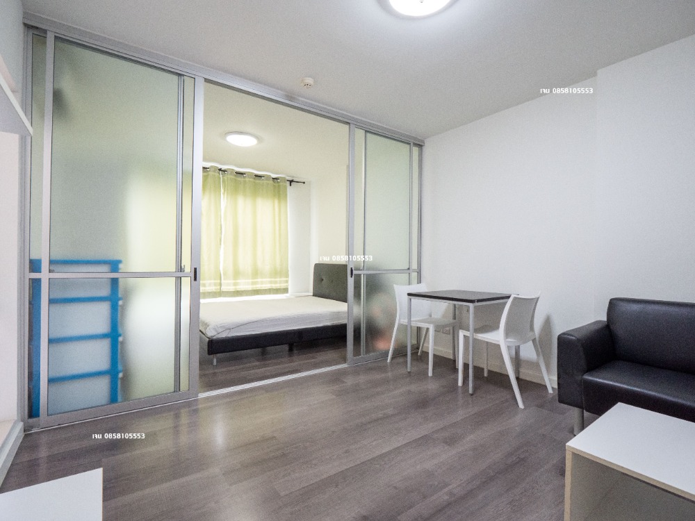 For RentCondoPathum Thani,Rangsit, Thammasat : Condo for rent, 30 sq m., Phase 1, Building D, 4th floor, good location, good view, swimming pool and beautiful garden view, east side, D-Condo Campus Resort Rangsit, near Thammasat University Rangsit, for rent, D-Condo Campus Resort Rangsit, room size 30