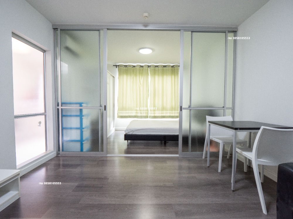 For RentCondoPathum Thani,Rangsit, Thammasat : Condo for rent, 30 sq m., Phase 1, Building D, 4th floor, good location, good view, swimming pool and beautiful garden view, east side, D-Condo Campus Resort Rangsit, near Thammasat University Rangsit, for rent, D-Condo Campus Resort Rangsit, room size 30