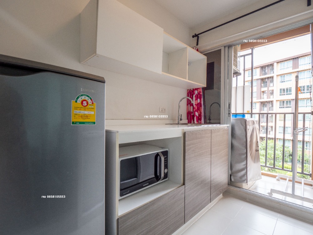For RentCondoPathum Thani,Rangsit, Thammasat : Condo for rent, 30 sq m., Phase 1, Building D, 4th floor, good location, good view, swimming pool and beautiful garden view, east side, D-Condo Campus Resort Rangsit, near Thammasat University Rangsit, for rent, D-Condo Campus Resort Rangsit, room size 30