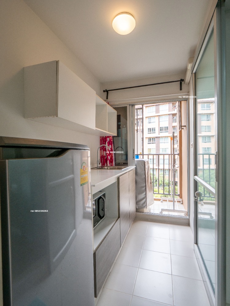 For RentCondoPathum Thani,Rangsit, Thammasat : Condo for rent, 30 sq m., Phase 1, Building D, 4th floor, good location, good view, swimming pool and beautiful garden view, east side, D-Condo Campus Resort Rangsit, near Thammasat University Rangsit, for rent, D-Condo Campus Resort Rangsit, room size 30