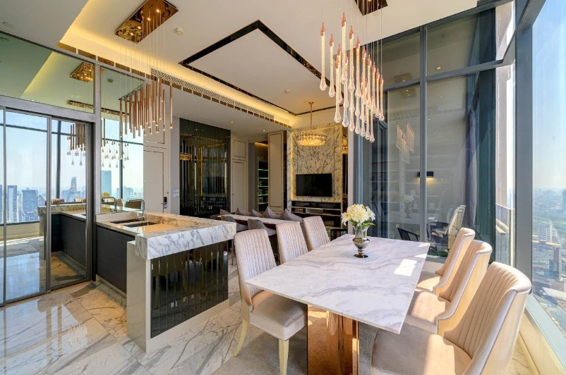 ขายคอนโดสุขุมวิท อโศก ทองหล่อ : The Esse Asoke : 2B3B  157.92 sqm High floor 50++ 45 MB