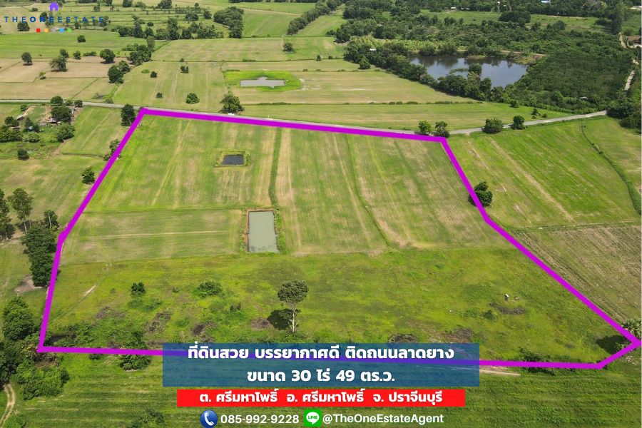 ขายที่ดินปราจีนบุรี : 🌳 ที่ดินแปลงนี้...สวยเกินบรรยาย ศรีมหาโพธิ์ ปราจีนบุรี เหมาะสำหรับลงทุน สร้างโรงงาน โกดัง หรือซื้อเก็บไว้เพิ่มมูลค่าในอนาคต