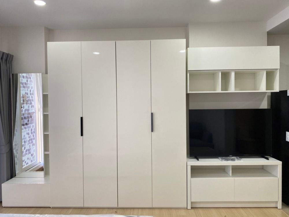 For RentCondoRamkhamhaeng, Hua Mak : Condo for rent Supalai Ramkhamhaeng, Studio room, 28 square meters, Building C, 25th floor, price 12,000, new room, beautiful furniture