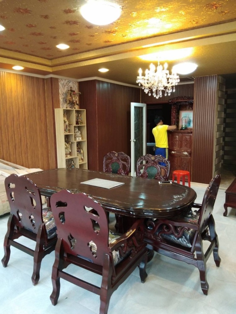 For SaleHouseNawamin, Ramindra : 3-storey detached house, Chalada Sai Mai, near the lake, convenient for walking, convenient for shopping