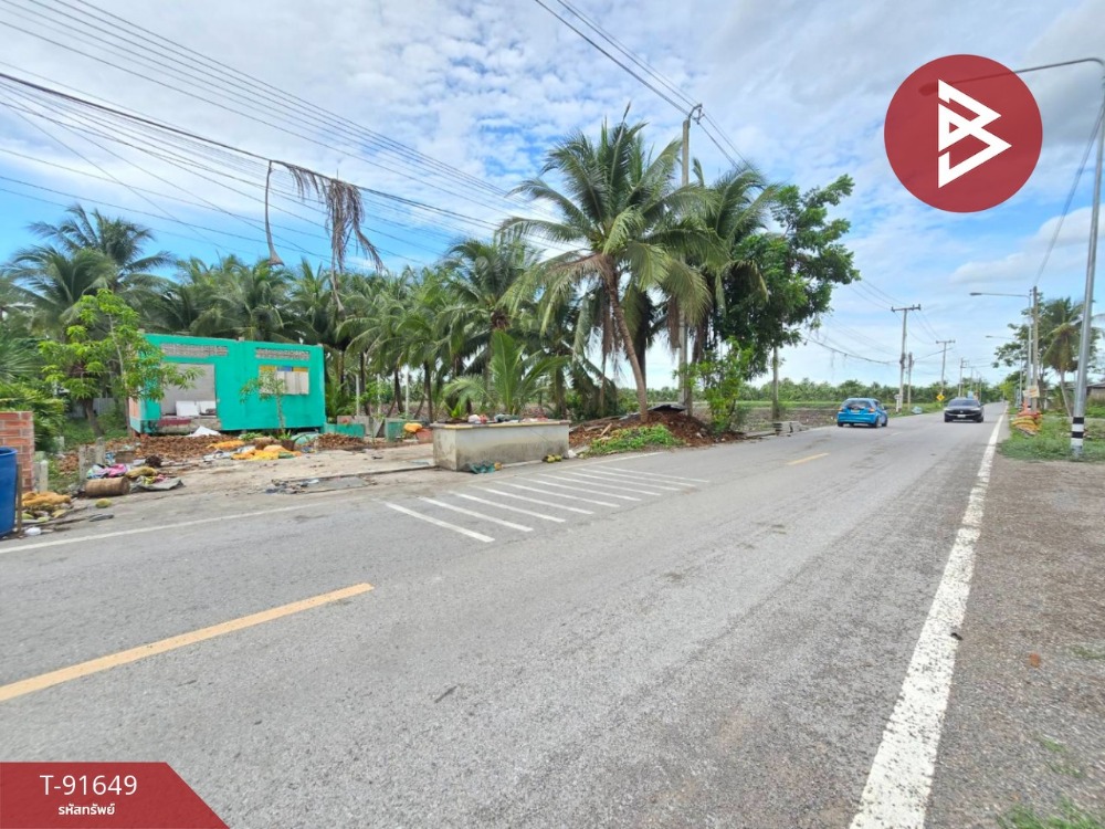 For SaleLandSamut Songkhram : Land for sale, vacant land next to the road, area 2 ngan 98 sq m, Amphawa, Samut Songkhram