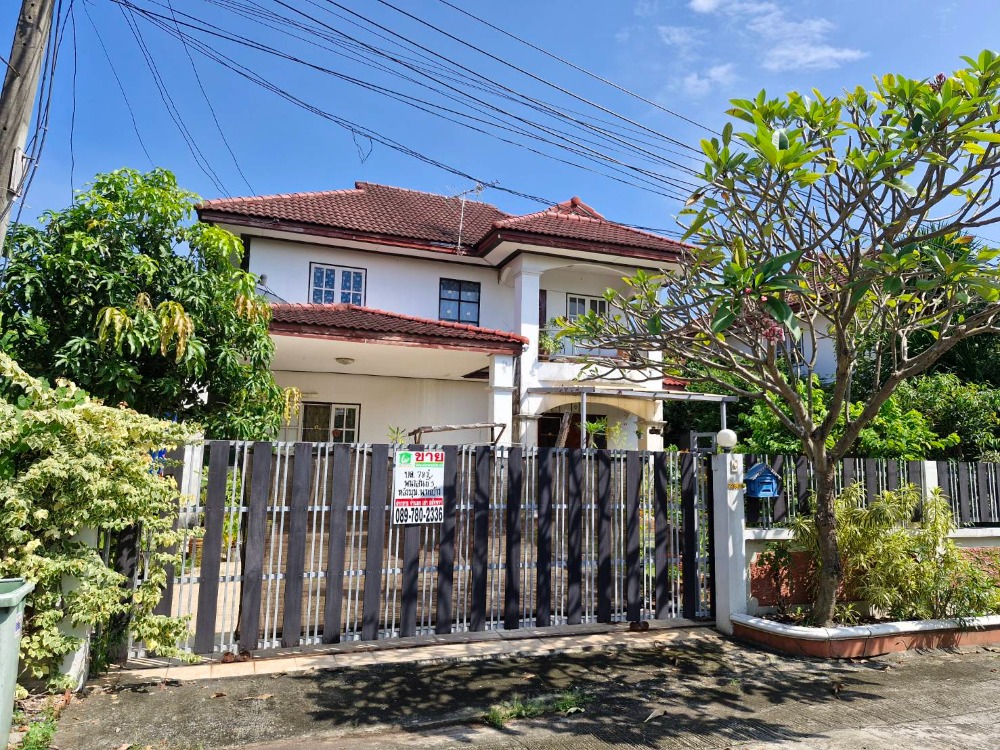ขายบ้านมีนบุรี-ร่มเกล้า : ขายบ้านเดี่ยวพนาสนธิ์ การ์เด้นโฮม 3 หลังมุม บริเวณกว้างขวาง ราคาถูก ร่มเกล้าซอย 15