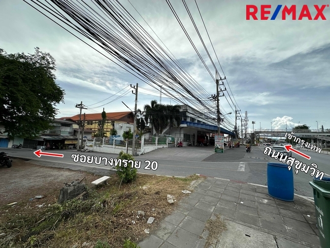 ขายที่ดินพัทยา บางแสน ชลบุรี สัตหีบ : ขายที่ดินติดถนนสุขุมวิท มุมซอยบางทราย 20 เมืองชลบุรี 375 ตารางวา ราคา 60,000 บาท/ตารางวา