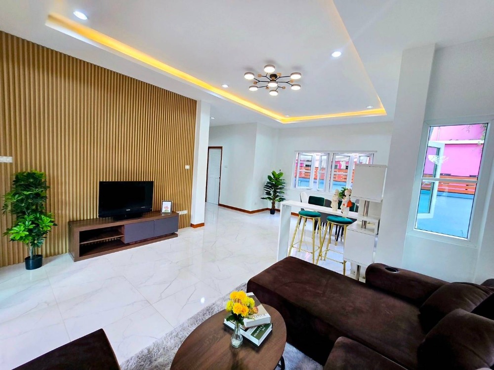 For SaleHouseNawamin, Ramindra : For sale: 2-storey detached house, beautiful, ready to move in, The Sweet Garden Ville 2 Village, Soi Nong Rahaeng 3, Khlong Sam Wa, near Chatuchak Expressway, Sai Mai, Maruey Market, Lam Luk Ka, Wongkorn Market, Km. 8, Or Ngoen, Phetkasem, Min Buri, Suwi