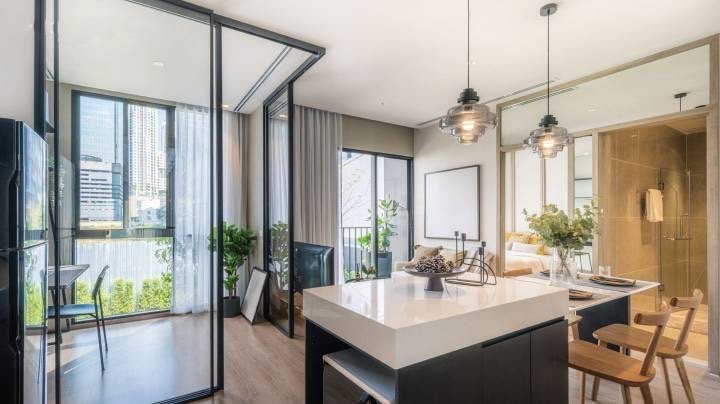 ขายคอนโดพระราม 9 เพชรบุรีตัดใหม่ RCA : S-NUER103  นิว ดิสทริค อาร์ไนน์, ชั้น 20 ตึก9 วิวเมือง 34.8 ตรม. 6.9 ล้าน 064-959-8900