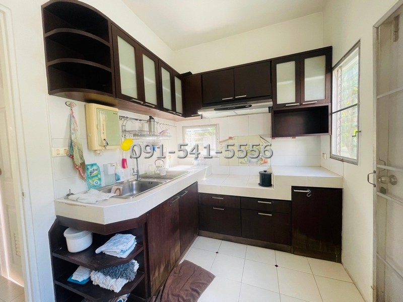 For SaleHousePathum Thani,Rangsit, Thammasat : 2-story detached house for sale, Prueklada Rangsit, Khlong 4, area 51 sq m, 3 bedrooms, 2 bathrooms, newly renovated, front of the house faces south.