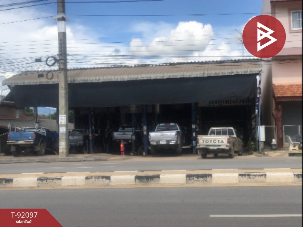 For SaleLandPhayao : Land for sale with buildings, next to Thoeng-Chiang Kham Road, area 3 ngan 8 sq m, Phu Sang, Phayao
