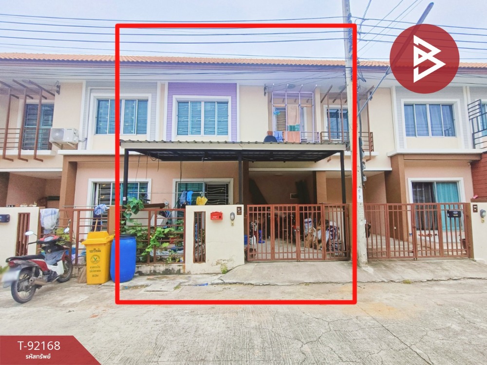 For SaleTownhomeSamut Prakan,Samrong : Townhouse for sale, Panasan Villa Village - Khlong Khut, Phraeksa Mai, Samut Prakan