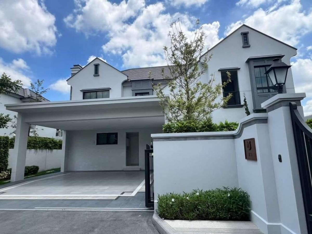 ให้เช่าบ้านพัฒนาการ ศรีนครินทร์ : 📢👇 The luxury house in good compound and security at Nantawan Rama 9 - New Krungthepkreetha,  located near Brighton International School, Wellington International School, and Suvarnabhumi Airport, fully furnished.