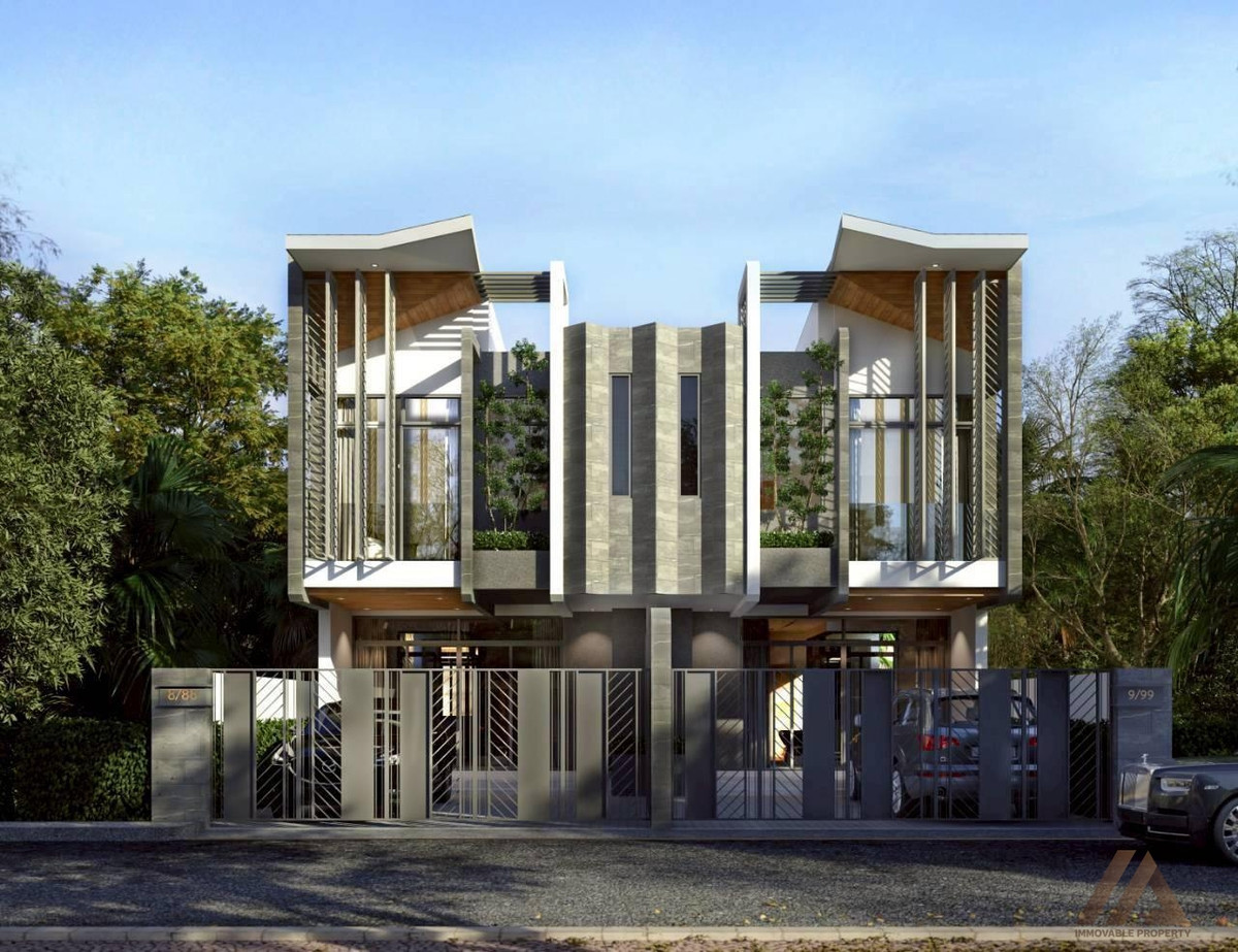 For SaleHousePhuket : Newly built semi-detached house, Samkong zone / House Town, Phuket