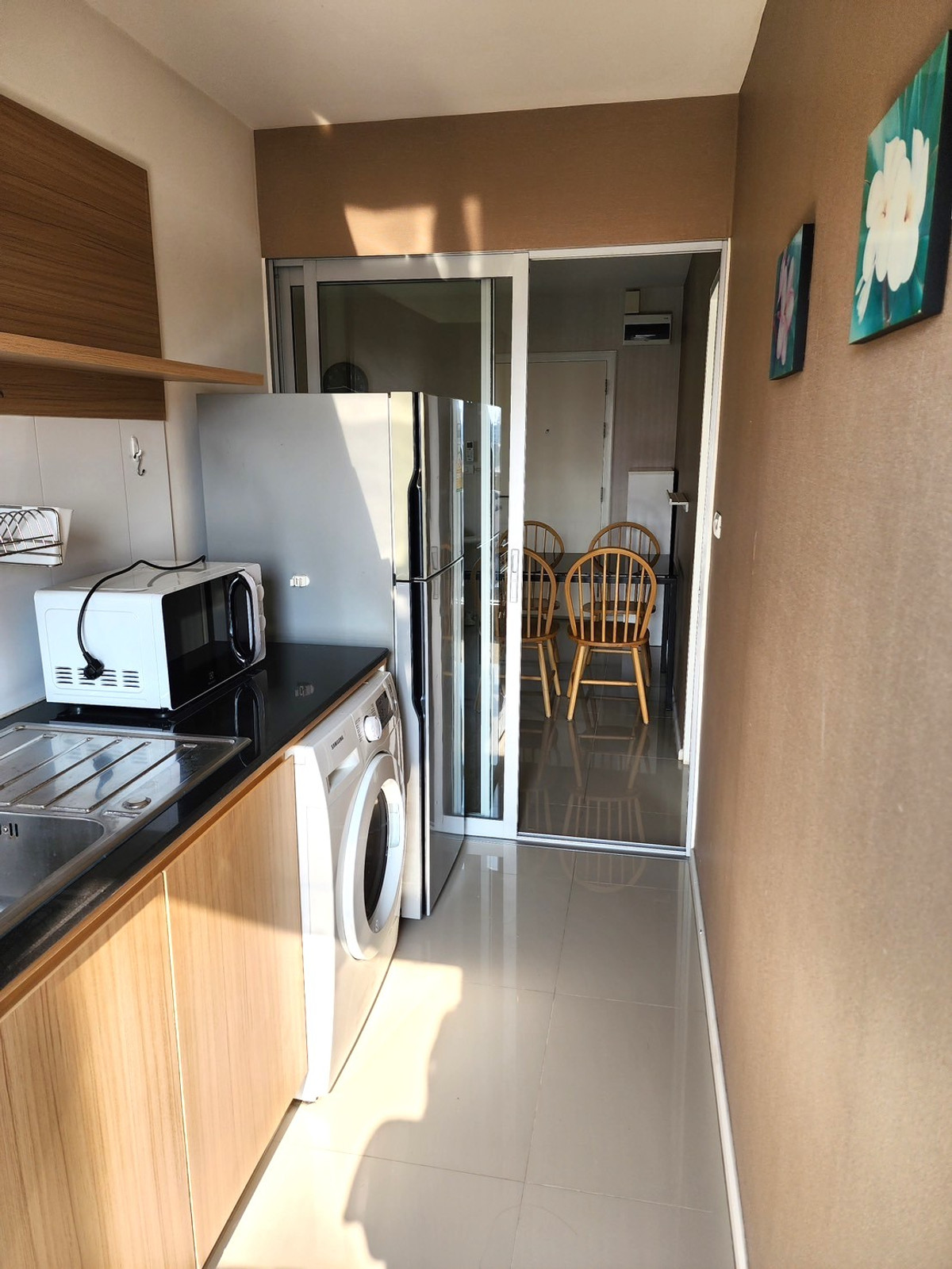 For RentCondoOnnut, Udomsuk : Aspire Sukhumvit 48 | 2 Bedroom, low floor, easy to get up and down 📞 Line : @pukkhome (with @)