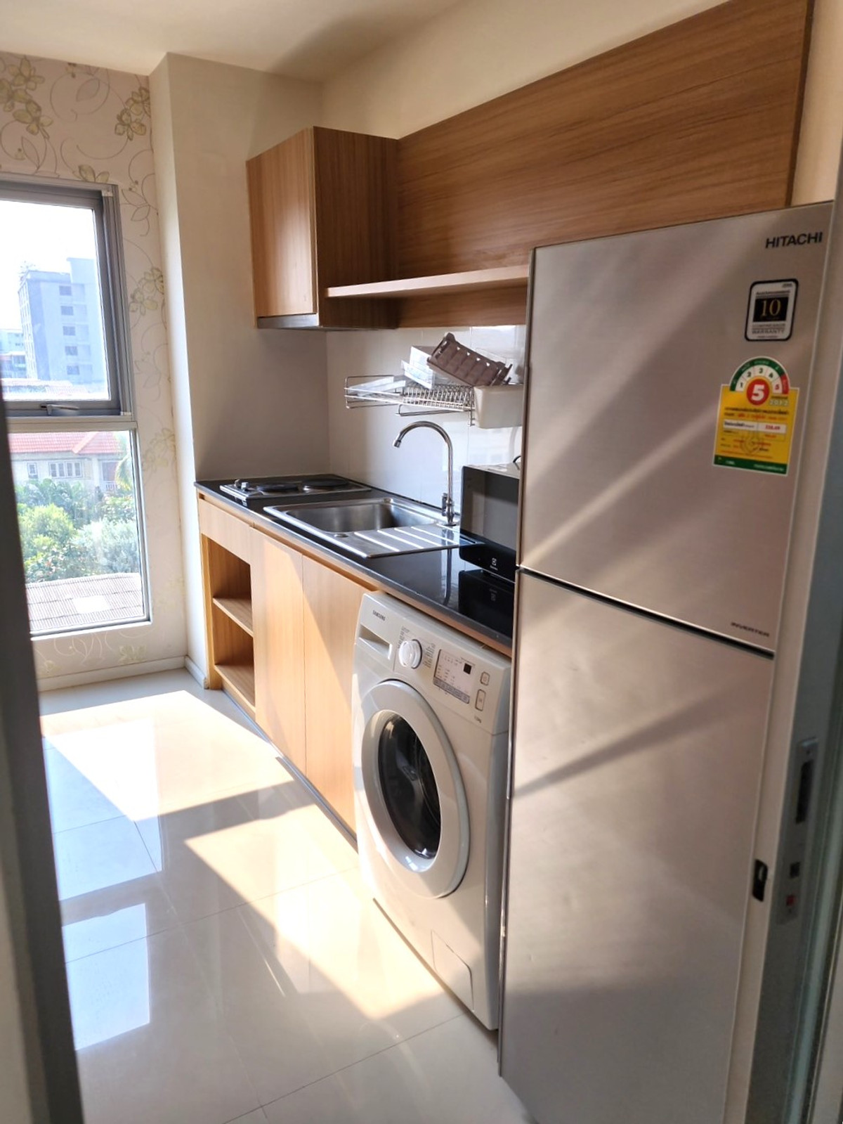 For RentCondoOnnut, Udomsuk : Aspire Sukhumvit 48 | 2 Bedroom, low floor, easy to get up and down 📞 Line : @pukkhome (with @)