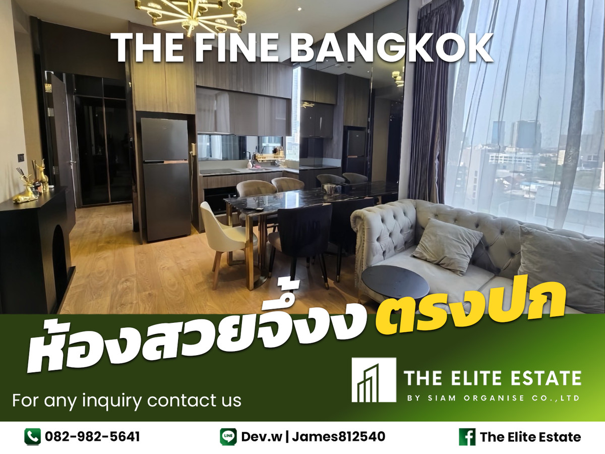 For RentCondoSukhumvit, Asoke, Thonglor : 🔑✨ Exclusive Offer – Fully Furnished Condo at The FINE Bangkok 🚝 Near BTS Ekkamai 