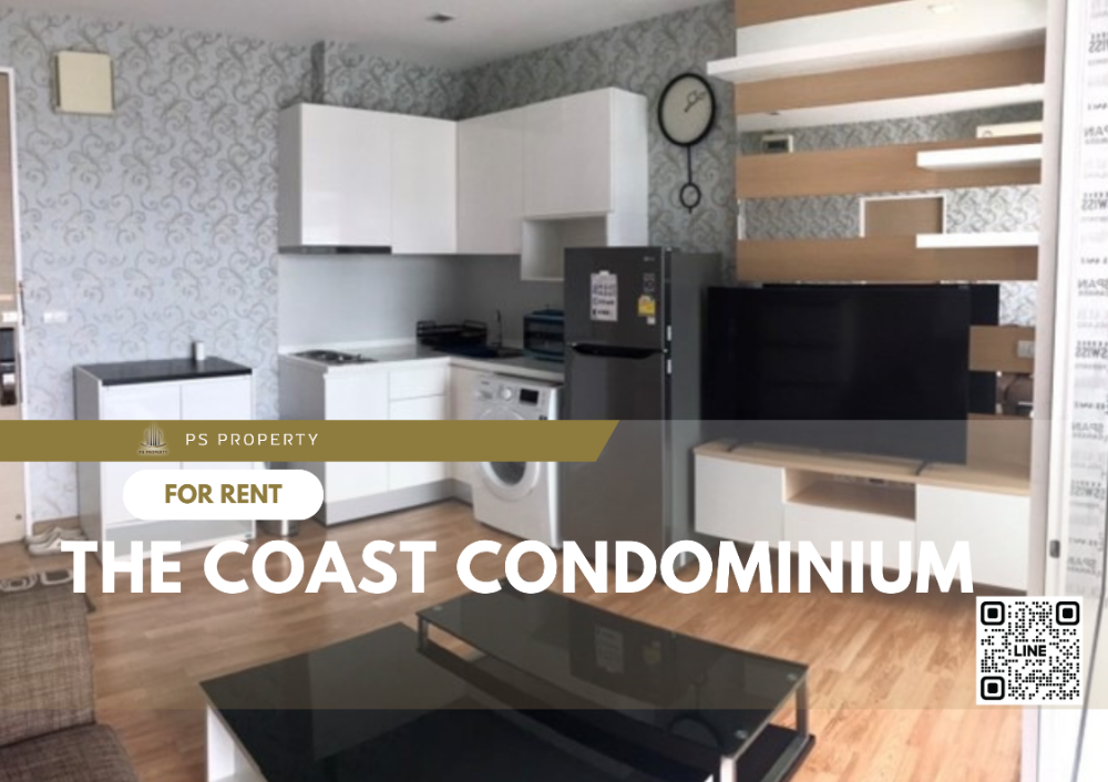 For RentCondoBangna, Bearing, Lasalle : For rent ✨ The Coast Condominium ✨ complete furniture and electrical appliances, near BTS Bangna.