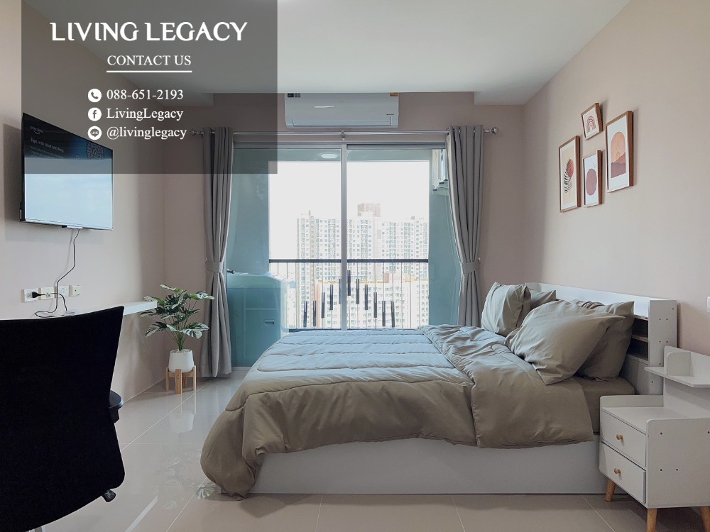 For RentCondoPattanakan, Srinakarin : LSZV0VVV Condo for rent Asakan Place Srinakarindra 32.48 sq m. 29th floor line id : @livinglegacy call : 088-651-2193