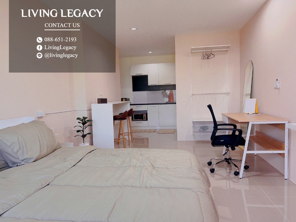 For RentCondoPattanakan, Srinakarin : LSZV0VVV Condo for rent Asakan Place Srinakarindra 32.48 sq m. 29th floor line id : @livinglegacy call : 088-651-2193