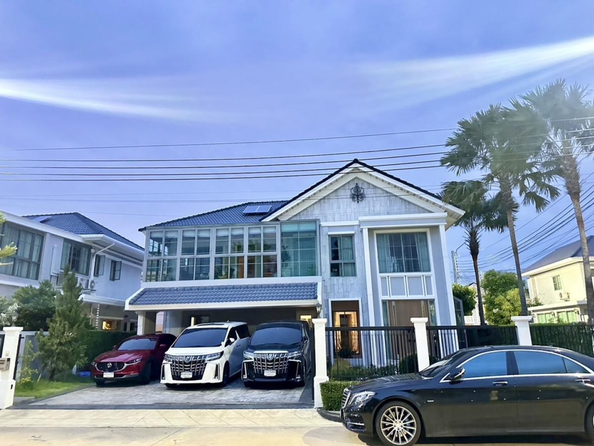 For RentHouseSamut Prakan,Samrong : ❇️4 bedroom detached house, lake view, for rent❇️
