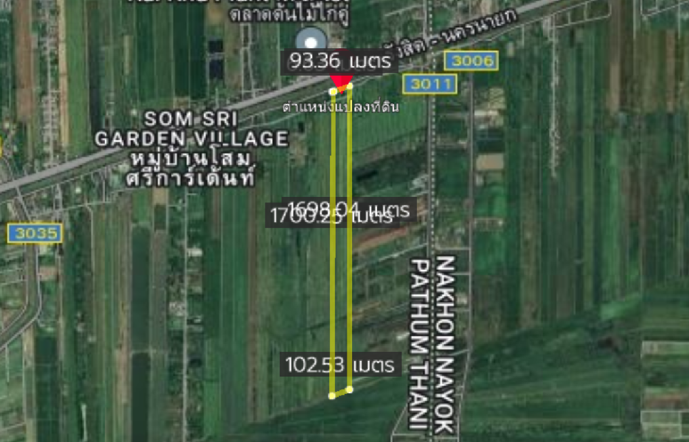 For SaleLandPathum Thani,Rangsit, Thammasat : Land Klong 14 / 100 Rai (FOR SALE) COF544
