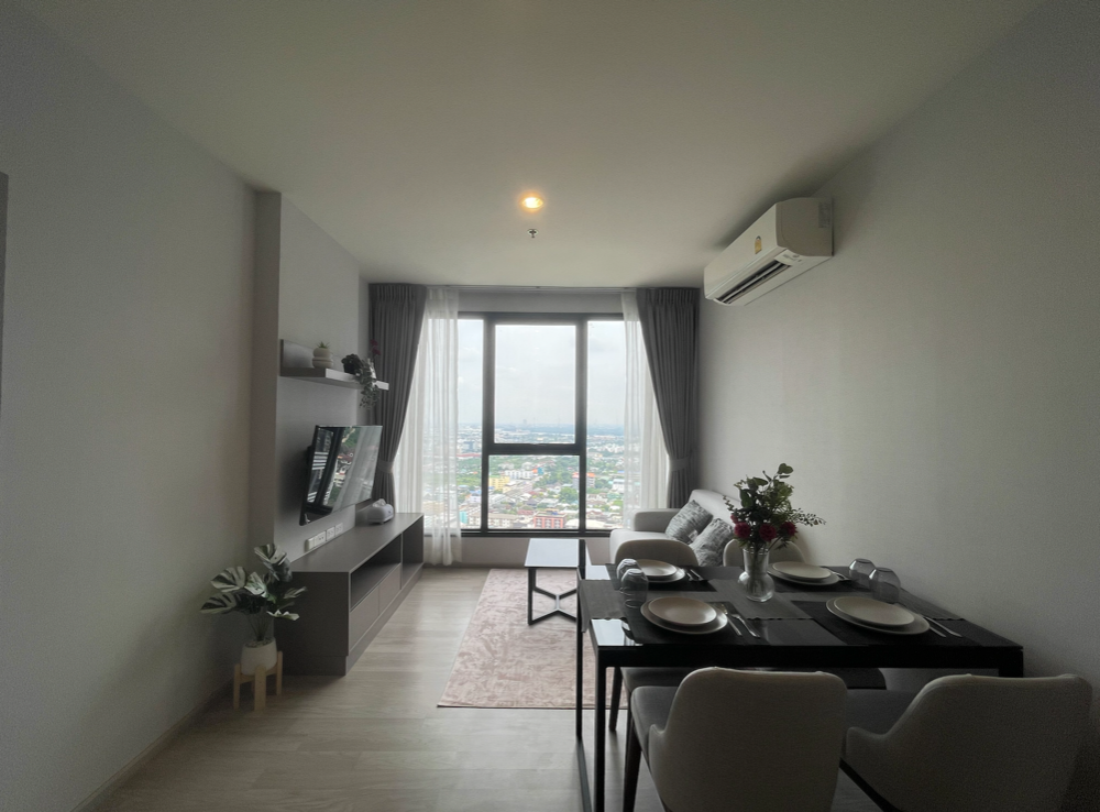 ให้เช่าคอนโดบางนา แบริ่ง ลาซาล : ห้องใหม่ให้เช่าด่วน!!! Ideo Mobi Eastpiont /2B2B/50.50 sqm./High Floor/Fully furnished / 28,000 THB/m