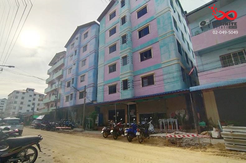 For SaleHotel&Apartment BusinessPathum Thani,Rangsit, Thammasat : For sale: 6-storey apartment building, Nakhonchai Villa Village, Soi Nakhonchai Mongkol Villa 3, Phahonyothin Road